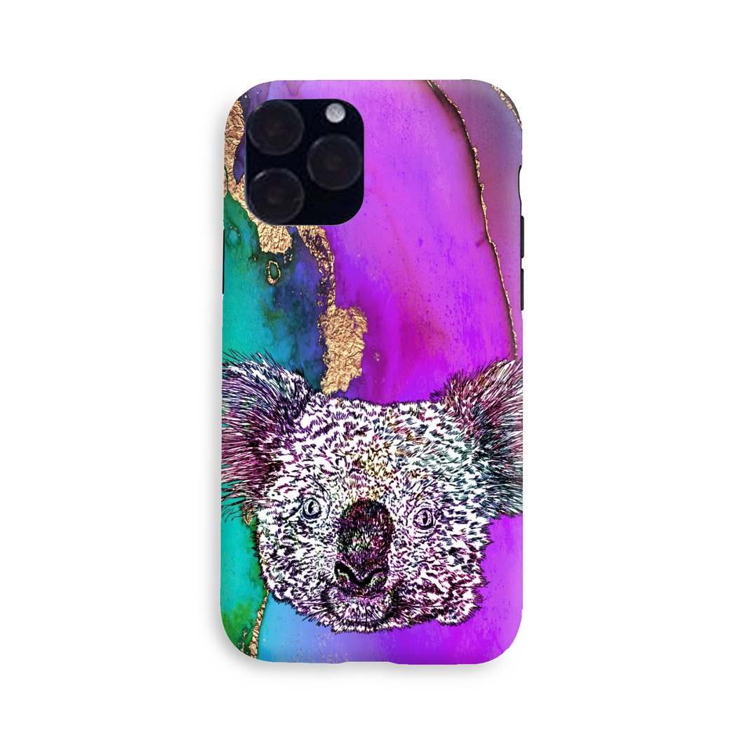Phone Case Bright Koala Purple
