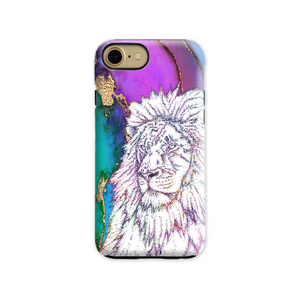 Phone Case Bright Lion Purple