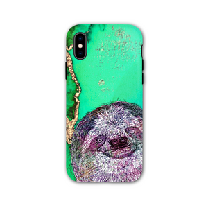 Phone Case Bright Sloth Green