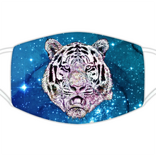 Load image into Gallery viewer, Face Mask Galaxy Tiger Blue
