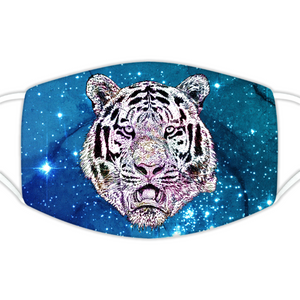 Face Mask Galaxy Tiger Blue