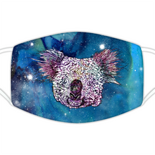 Load image into Gallery viewer, Face Mask Galaxy Koala Blue

